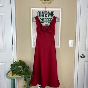Vintage Red Formal Maxi Dress